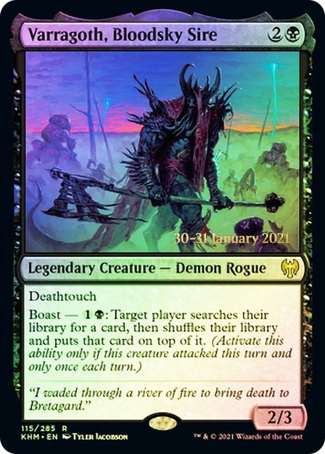 Varragoth, Bloodsky Sire [Kaldheim Prerelease Promos] - PokeCharles PokeStore