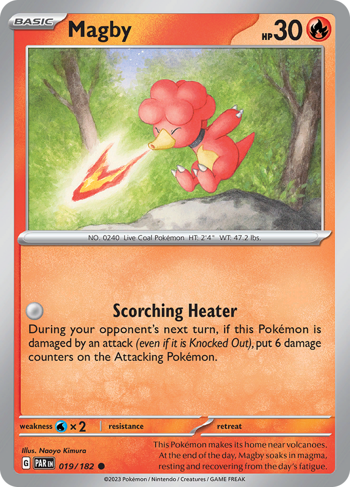 Magby (019/182) [Scarlet & Violet: Paradox Rift] - PokeCharles PokeStore