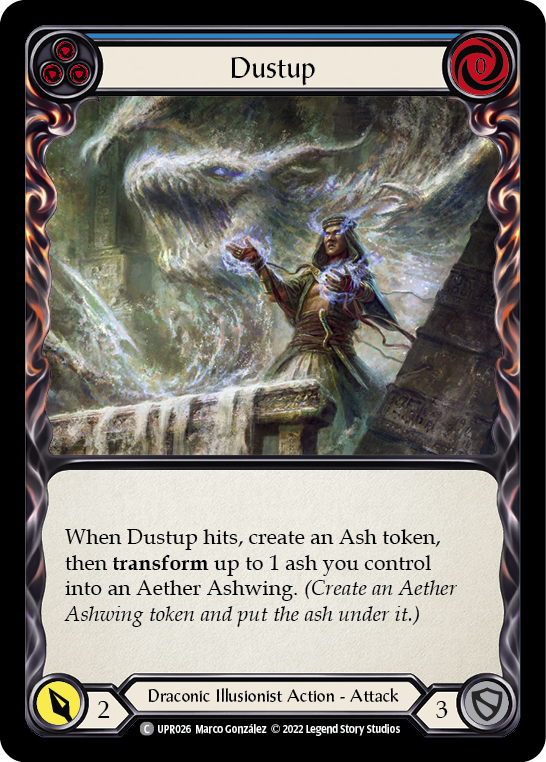 Dustup (Blue) [UPR026] (Uprising)  Rainbow Foil - PokeCharles PokeStore