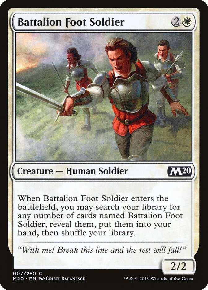 Battalion Foot Soldier [Core Set 2020] - PokeCharles PokeStore