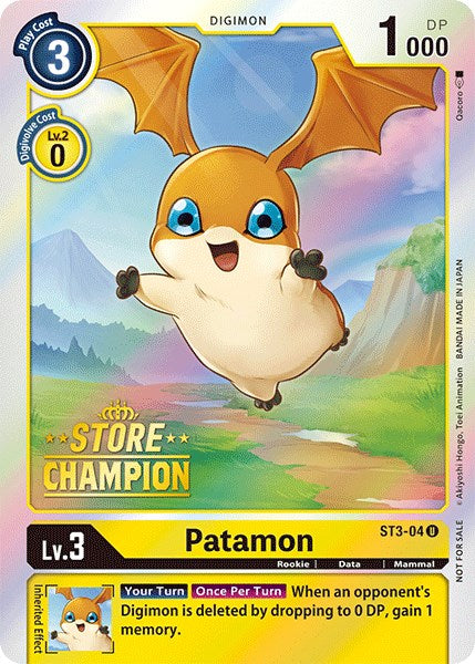 Patamon [ST3-04] (Store Champion) [Starter Deck: Heaven's Yellow Promos] - PokeCharles PokeStore