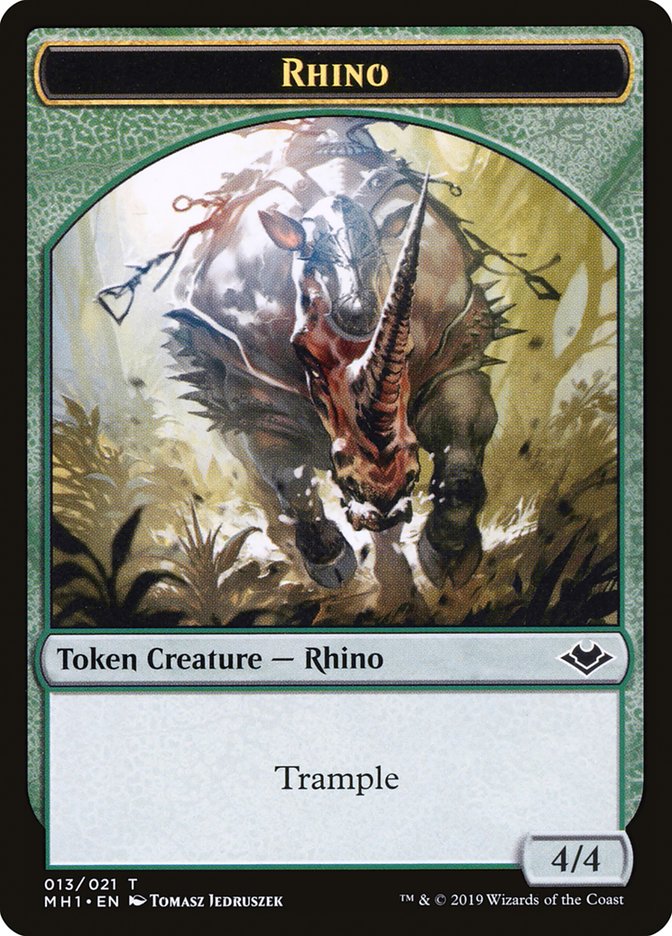 Rhino Token [Modern Horizons Tokens] - PokeCharles PokeStore