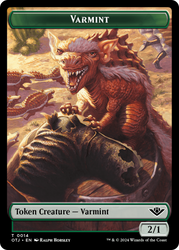 Treasure // Varmint Double-Sided Token [Outlaws of Thunder Junction Tokens] - PokeCharles PokeStore