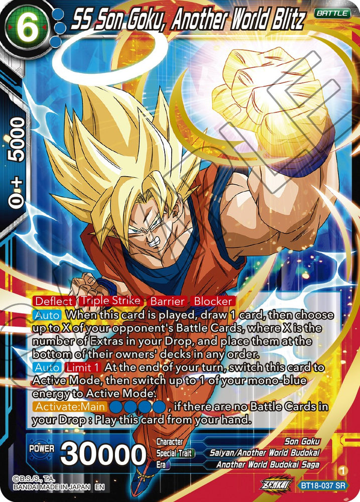 SS Son Goku, Another World Blitz (BT18-037) [Dawn of the Z-Legends] - PokeCharles PokeStore