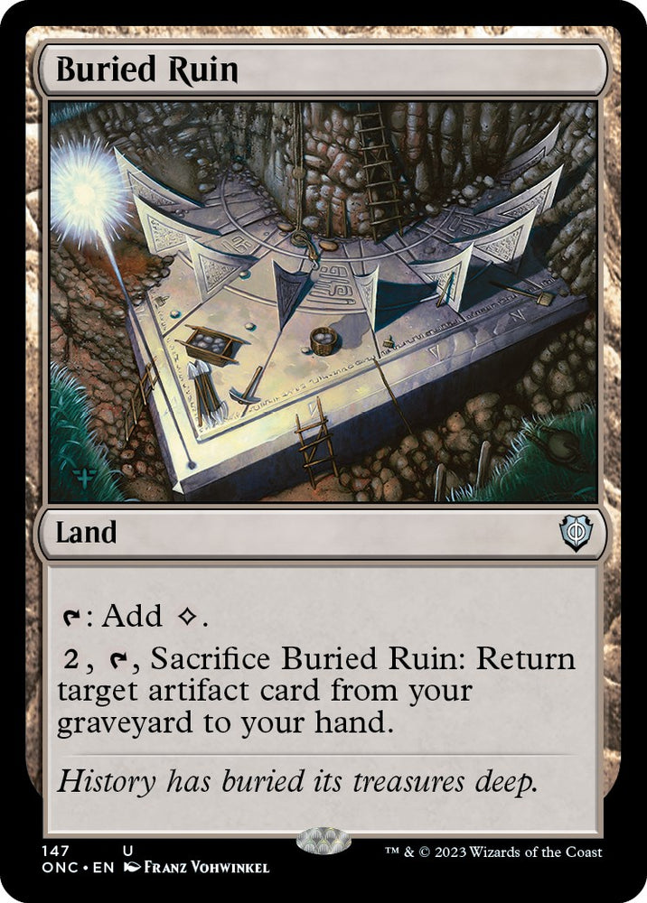 Buried Ruin [Phyrexia: All Will Be One Commander] - PokeCharles PokeStore