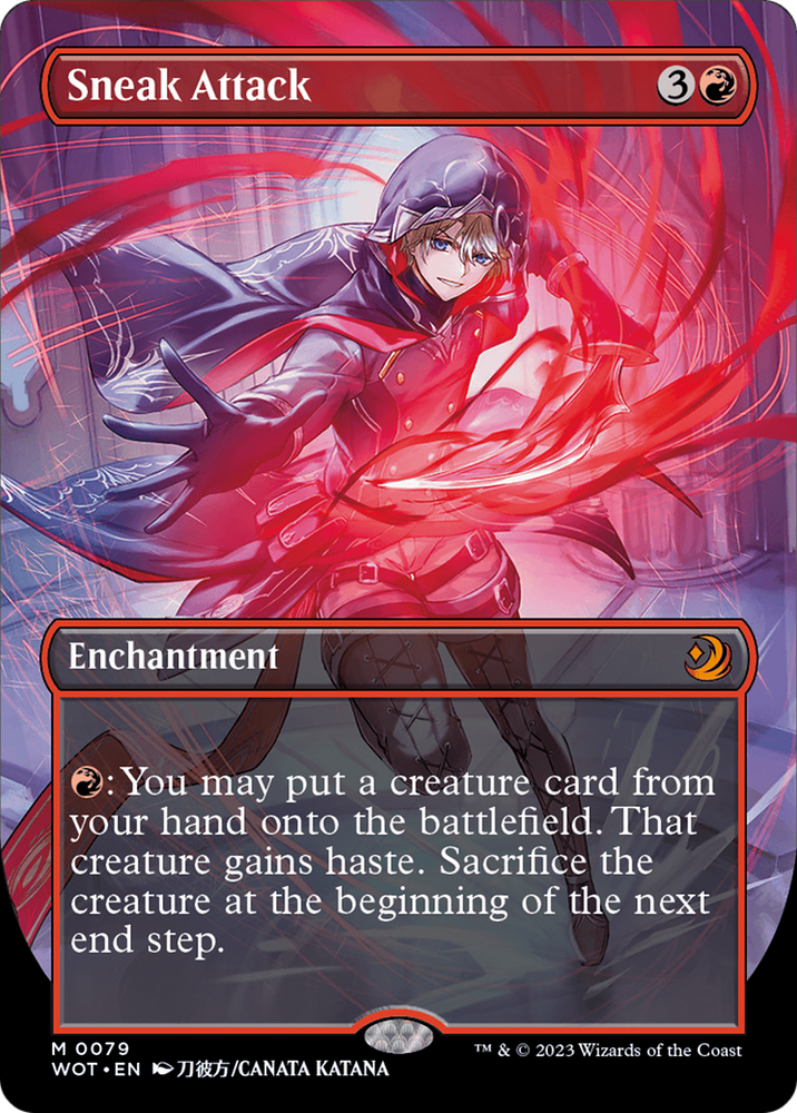Sneak Attack (Anime Borderless) [Wilds of Eldraine: Enchanting Tales] - PokeCharles PokeStore