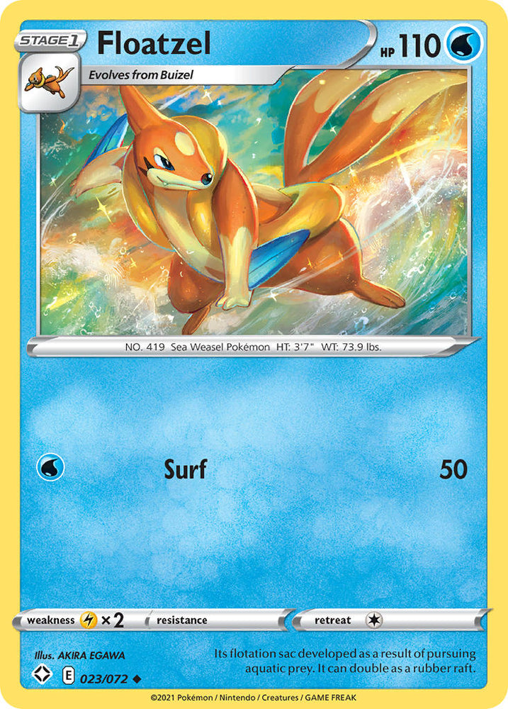 Floatzel (023/072) [Sword & Shield: Shining Fates] - PokeCharles PokeStore
