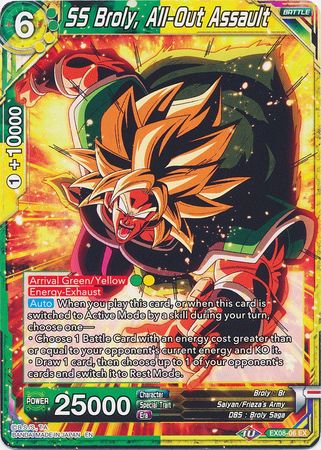 SS Broly, All-Out Assault (EX08-06) [Magnificent Collection Forsaken Warrior] - PokeCharles PokeStore