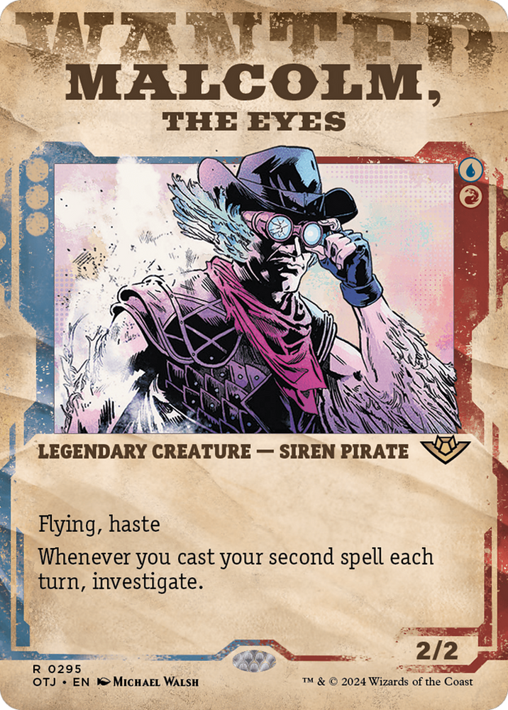 Malcolm, the Eyes (Showcase) [Outlaws of Thunder Junction] - PokeCharles PokeStore