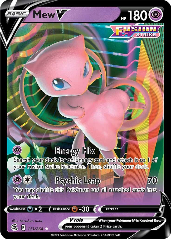 Mew V (113/264) [Sword & Shield: Fusion Strike] - PokeCharles PokeStore