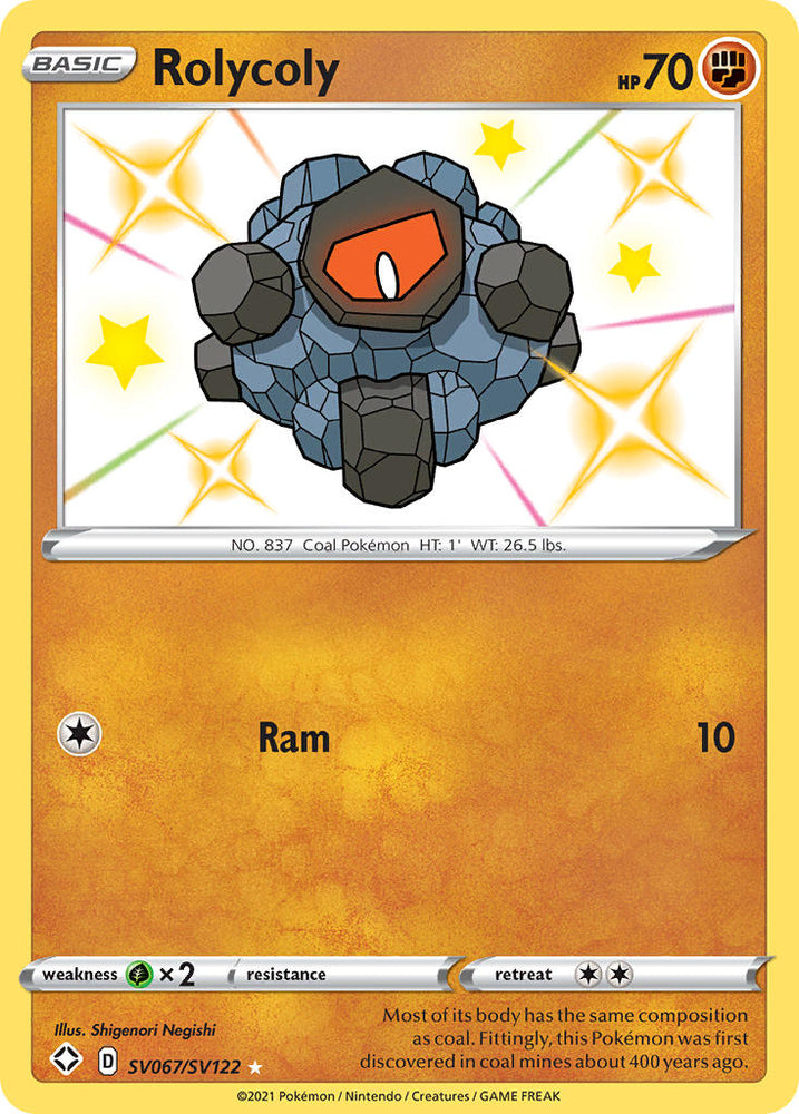 Rolycoly (SV067/SV122) [Sword & Shield: Shining Fates] - PokeCharles PokeStore
