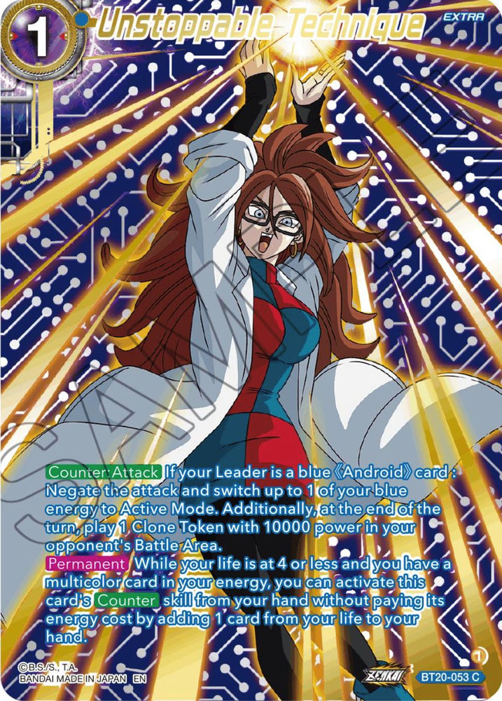 Unstoppable Technique (Gold-Stamped) (BT20-053) [Power Absorbed] - PokeCharles PokeStore