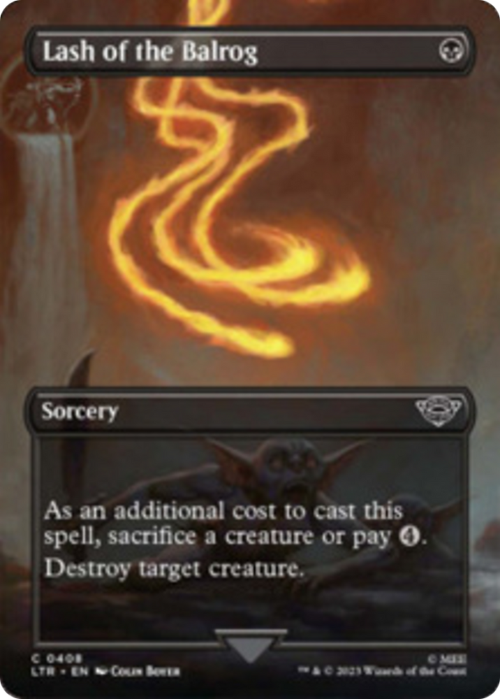 Lash of the Balrog (Borderless Alternate Art) [The Lord of the Rings: Tales of Middle-Earth] - PokeCharles PokeStore