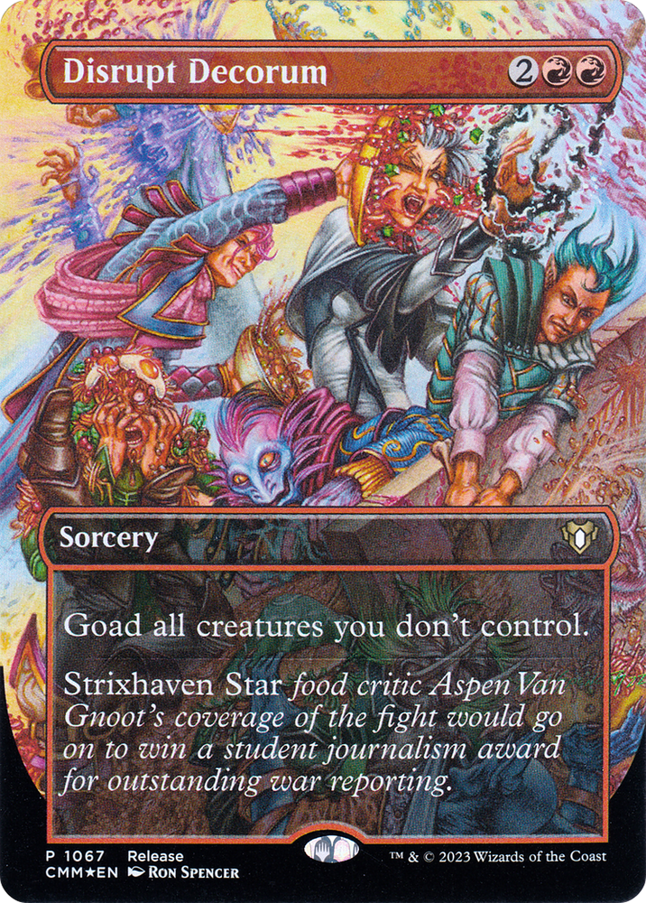 Disrupt Decorum (Borderless Alternate Art) [Commander Masters] - PokeCharles PokeStore