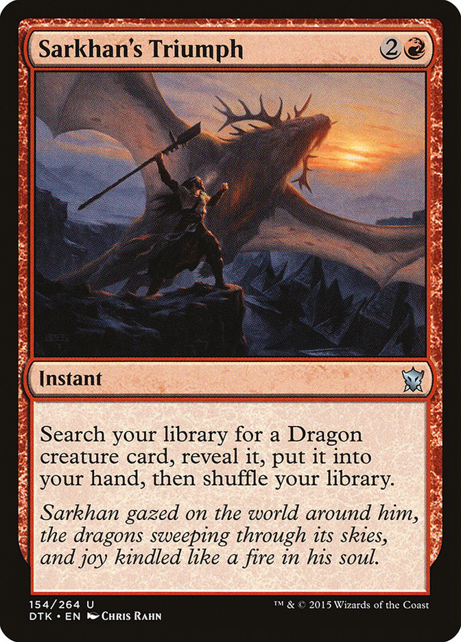 Sarkhan's Triumph [Dragons of Tarkir] - PokeCharles PokeStore