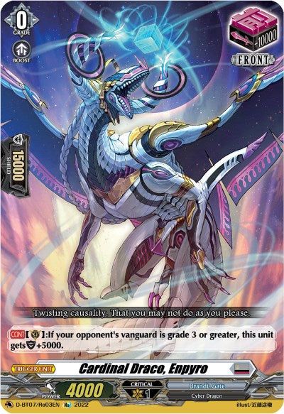 Cardinal Draco, Enpyro (D-BT07/Re03EN) [Raging Flames Against Emerald Storm] - PokeCharles PokeStore