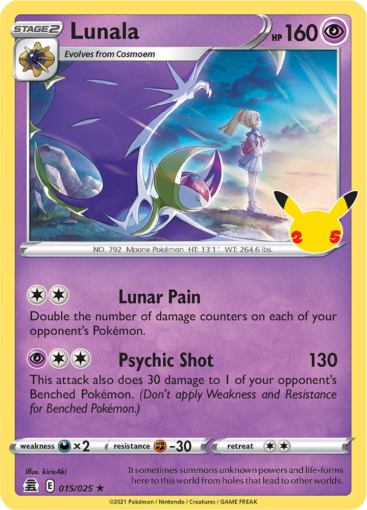Lunala (015/025) [Celebrations: 25th Anniversary] - PokeCharles PokeStore