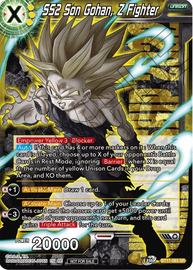 SS2 Son Gohan, Z Fighter (Championship 2022) (BT17-083) [Promotion Cards] - PokeCharles PokeStore