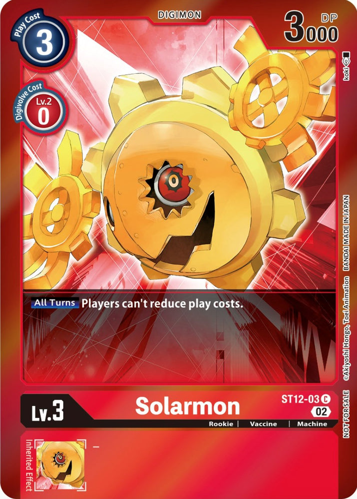 Solarmon [ST12-03] (Event Pack 4) [Starter Deck: Jesmon Promos] - PokeCharles PokeStore