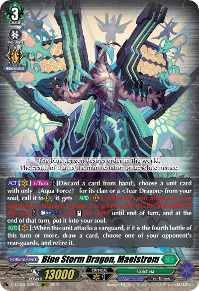 Blue Storm Dragon, Maelstrom (D-BT08/009EN) [Minerva Rising] - PokeCharles PokeStore