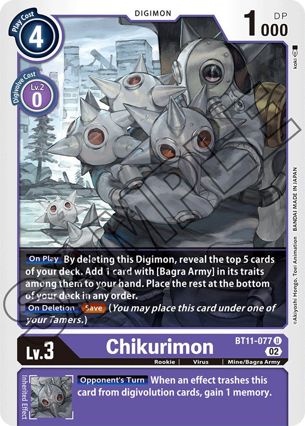 Chikurimon [BT11-077] [Dimensional Phase] - PokeCharles PokeStore
