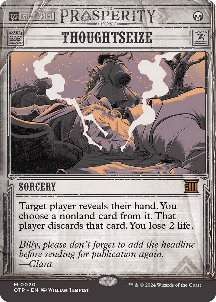 Thoughtseize [Outlaws of Thunder Junction: Breaking News] - PokeCharles PokeStore