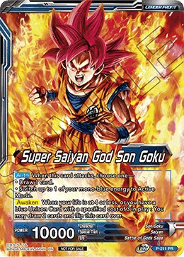 Super Saiyan God Son Goku // SSGSS Son Goku, Soul Striker Reborn (Gold Stamped) (P-211) [Promotion Cards] - PokeCharles PokeStore