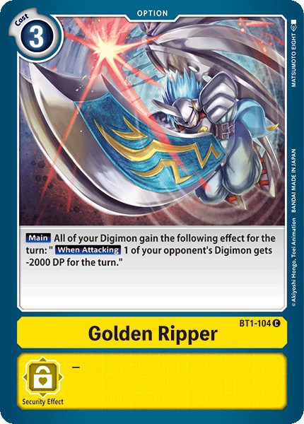 Golden Ripper [BT1-104] [Release Special Booster Ver.1.0] - PokeCharles PokeStore