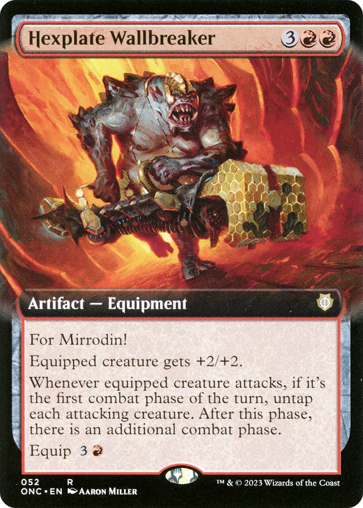Hexplate Wallbreaker (Extended Art) [Phyrexia: All Will Be One Commander] - PokeCharles PokeStore