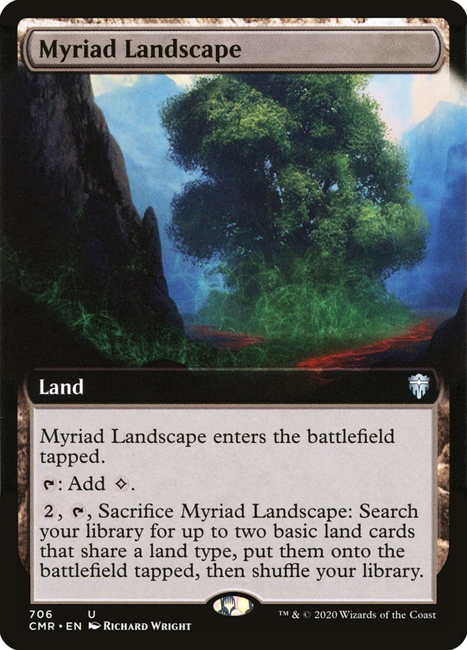 Myriad Landscape (Extended Art) [Commander Legends] - PokeCharles PokeStore