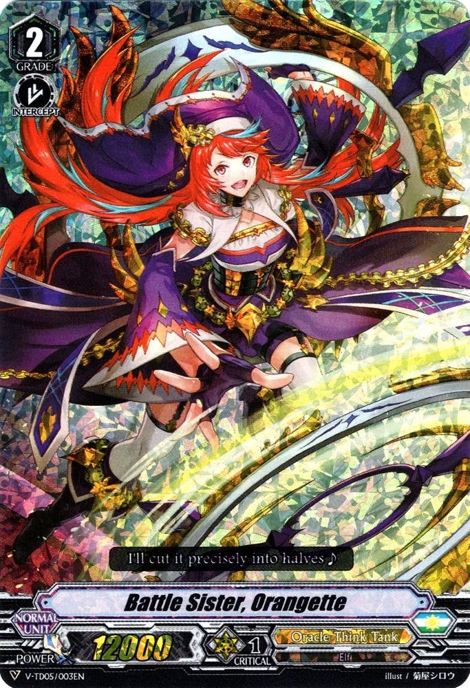 Battle Sister, Orangette (Parallel Foil) (V-TD05/003EN) [Misaki Tokura]