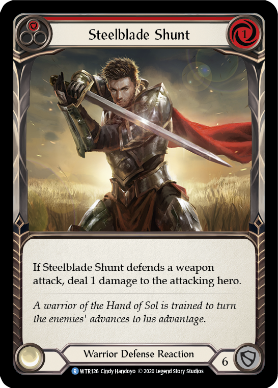 Steelblade Shunt (Red) [U-WTR126] (Welcome to Rathe Unlimited)  Unlimited Normal - PokeCharles PokeStore