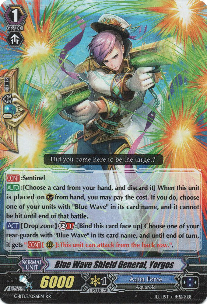 Blue Wave Shield General, Yorgos (G-BT13/026EN) [Ultimate Stride] - PokeCharles PokeStore