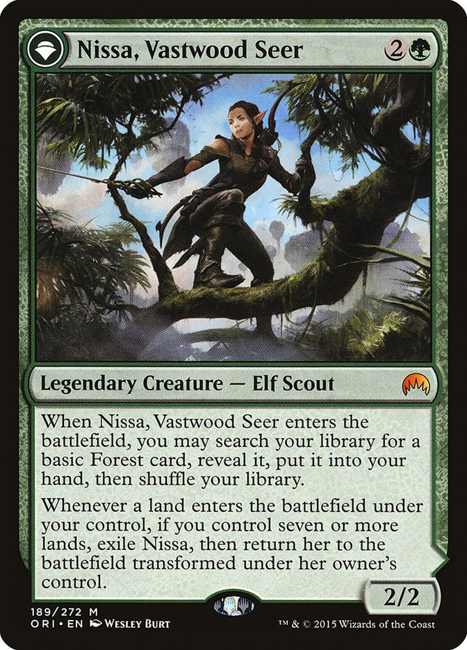 Nissa, Vastwood Seer // Nissa, Sage Animist [Magic Origins] - PokeCharles PokeStore