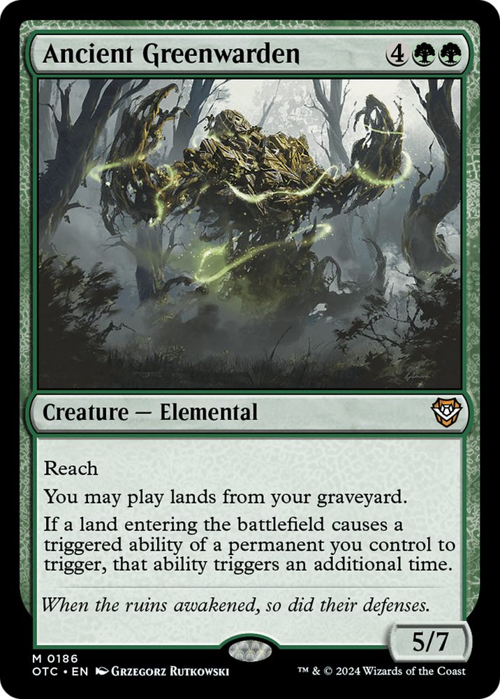 Ancient Greenwarden [Outlaws of Thunder Junction Commander] - PokeCharles PokeStore