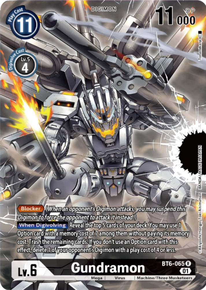 Gundramon [BT6-065] (Digimon Card Game Deck Box Set) [Double Diamond Promos] - PokeCharles PokeStore