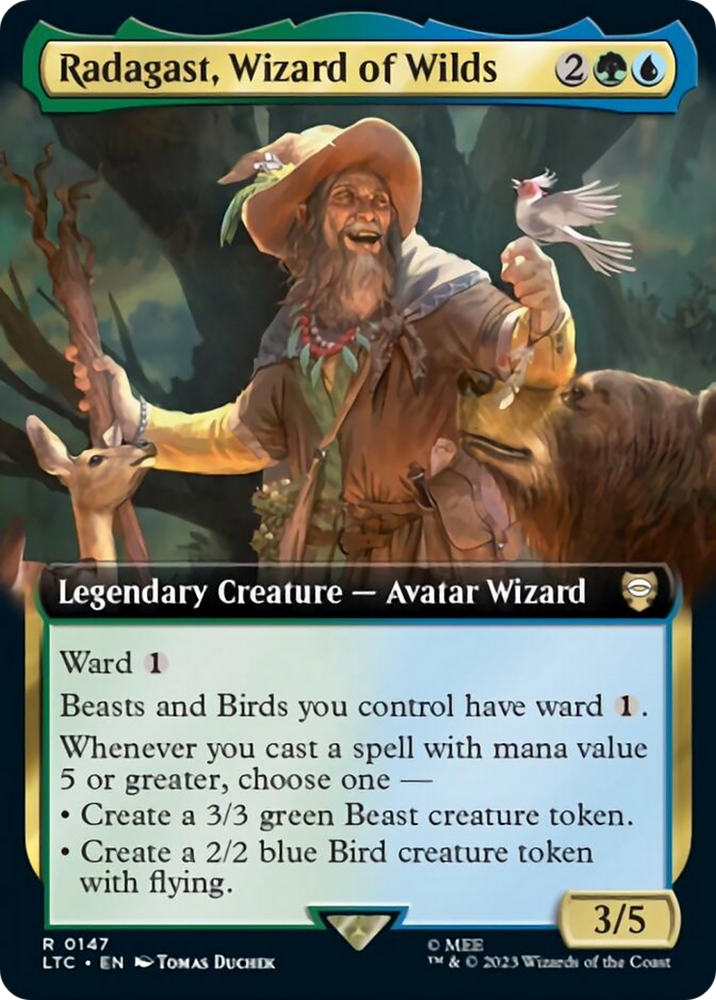 Radagast, Wizard of Wilds (Extended Art) [The Lord of the Rings: Tales of Middle-Earth Commander] - PokeCharles PokeStore
