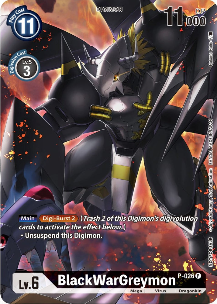 BlackWarGreymon [P-026] (Winner Pack Across Time) [Promotional Cards] - PokeCharles PokeStore