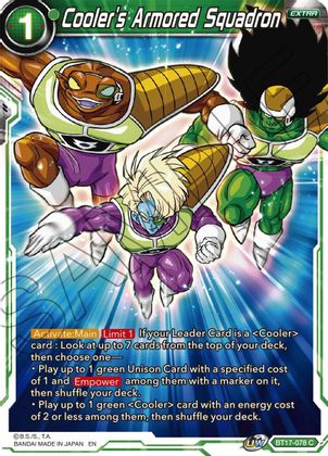 Cooler's Armored Squadron (BT17-078) [Ultimate Squad] - PokeCharles PokeStore