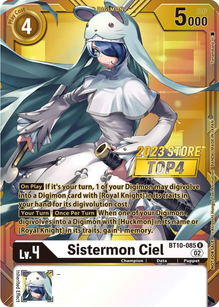 Sistermon Ciel [BT10-085] (2023 Store Top 4) [Xros Encounter Promos] - PokeCharles PokeStore