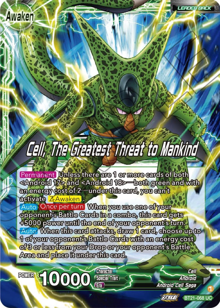 Cell // Cell, The Greatest Threat to Mankind (BT21-068) [Wild Resurgence] - PokeCharles PokeStore