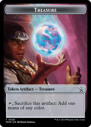 Treasure (20) // Vampire Double-Sided Token [March of the Machine Tokens] - PokeCharles PokeStore