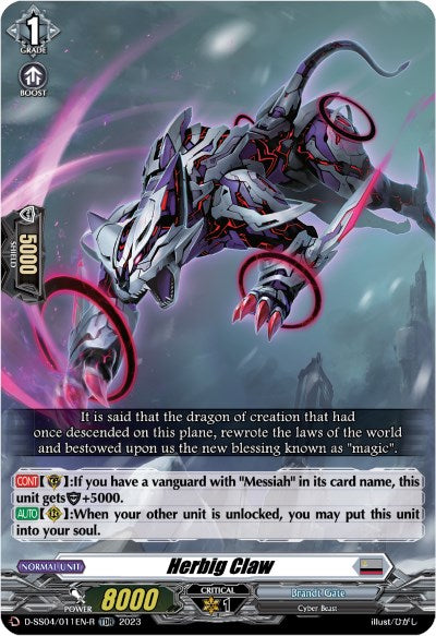 Herbig Claw (D-SS04/011EN-R) [Stride Deckset - Messiah] - PokeCharles PokeStore