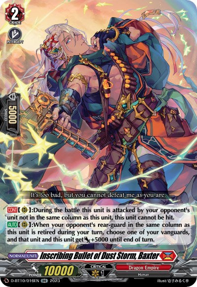 Inscribing Bullet of Dust Storm, Baxter (D-BT10/016EN) [Dragon Masquerade] - PokeCharles PokeStore