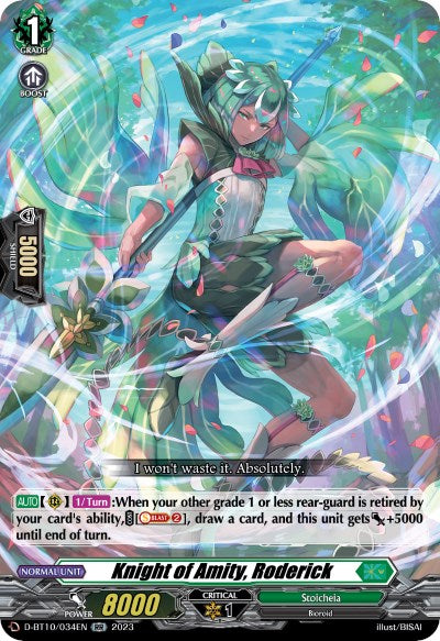 Knight of Amity, Roderick (D-BT10/034EN) [Dragon Masquerade] - PokeCharles PokeStore