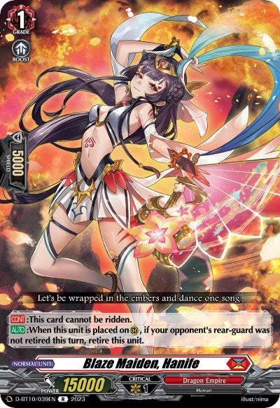 Blaze Maiden, Hanife (D-BT10/039EN) [Dragon Masquerade] - PokeCharles PokeStore