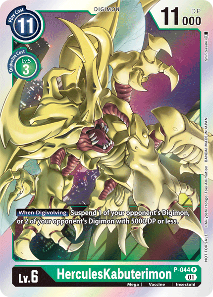HerculesKabuterimon [P-044] [Promotional Cards] - PokeCharles PokeStore