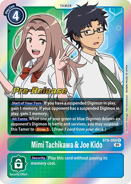 Mimi Tachikawa & Joe Kido [BT9-088] [X Record Pre-Release Promos] - PokeCharles PokeStore