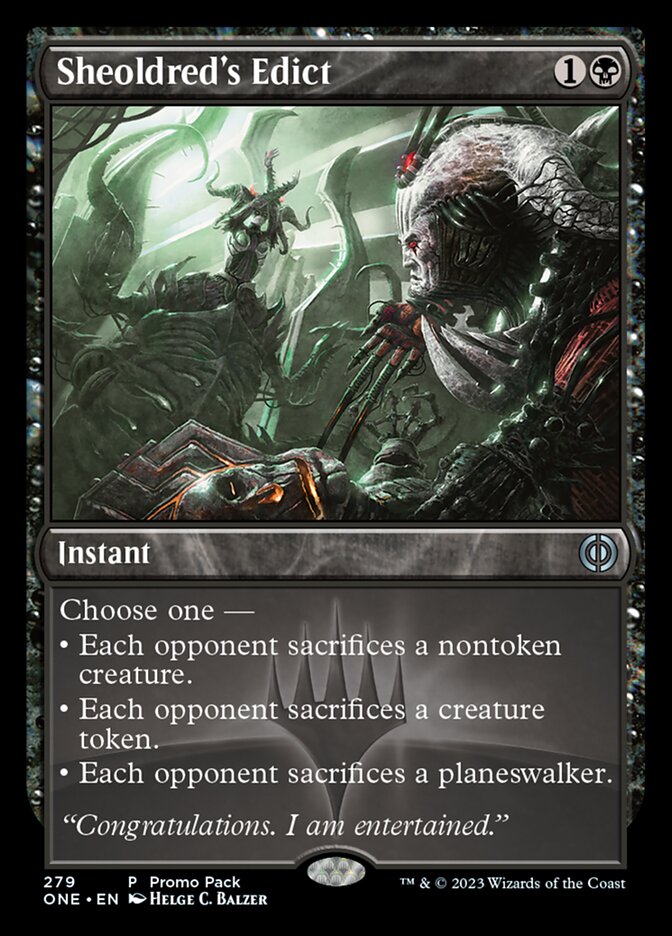 Sheoldred's Edict (Promo Pack) [Phyrexia: All Will Be One Promos] - PokeCharles PokeStore