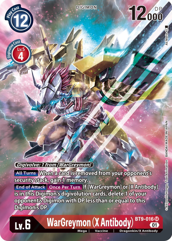 WarGreymon (X Antibody) [BT9-016] (Alternate Art) [X Record] - PokeCharles PokeStore
